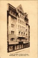 1914 Budapest V. Hotel Erzsébet királyné szálloda, Scheiber Sándor, Dolovcsák és Jánky üzlete. Egyet...