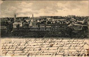 1902 Kaposvár, látkép, vasútállomás, városi villanytelep. Hagelmann Károly kiadása (EB)