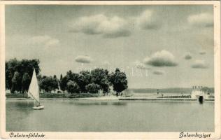 1937 Balatonföldvár, Galambsziget. Gerendai Gyula kiadása (EK)