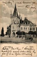 1906 Kassa, Kosice; Jakab palota. Divald Károly 808. sz. / villa, palace (ázott / wet damage)