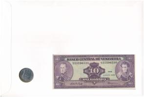 Venezuela 1995. 10B + 1989. 2B Cu borítékban, bélyeggel, bélyegzéssel, német nyelvű leírással T:UNC,...