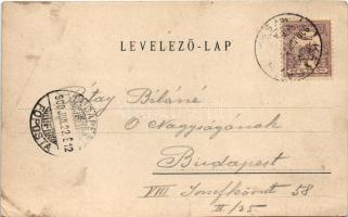 1900 Kassa, Kosice; város látképe. Breitner Mór kiadása / general view (vágott / cut)