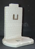 Ulrich B.J. reklám hamutál, Zsolnay szign. Kardos /Ulrich B.J. ashtray-porcelain