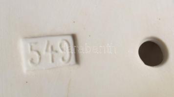 A szent család porcelán asztaldísz, hibátlan, m: 20,5 cm