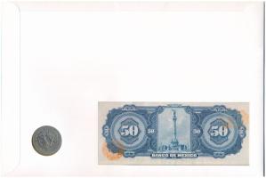 Mexikó 1985. 200P Cu-Ni "A függetlenség 175. évfordulója" + 1959. 50P "Ignacio Allend...