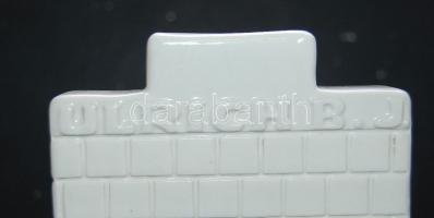Ulrich B.J. reklám hamutál, Zsolnay szign. Kardos /Ulrich B.J. ashtray-porcelain