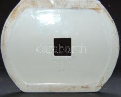 Ulrich B.J. reklám hamutál, Zsolnay szign. Kardos /Ulrich B.J. ashtray-porcelain