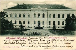 1899 Kassa, Kosice; Gazdasági tanintézet. Schmidt Edgar kiadása / economic institute (szakadás / tea...