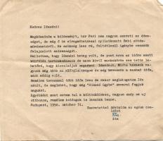 1958-1978 Münnich Ferencné, a híres kommunista politikus feleségének 3 db levele