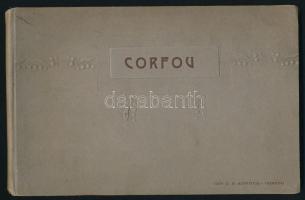 ca 1900 Corfou - Korfu 30 képet tartalmazó képes füzet egészvászon kötésben 21x14 cm