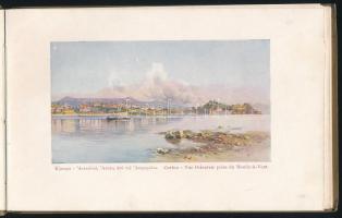 ca 1900 Corfou - Korfu 30 képet tartalmazó képes füzet egészvászon kötésben 21x14 cm