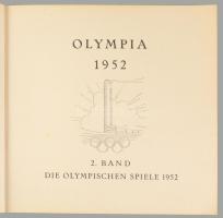 Olympia 1952. 2. Band. komplett cigaretta kép gyűjtőfüzet, jó állapotban