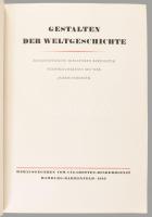 1933 Gestalten der Weltgeschichte. A német és világtörténelmet és kultúrát felvonultató cigarettakép...