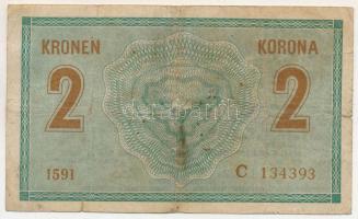 1914. 2K "C 1591 134393" T:VG
Hungary 1914. 2 Korona "C 1591 134393" C:VG
Krau...