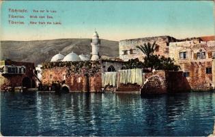 1917 Tiberias, Blick vom See / view from the lake. André Terzis &amp; Fils + "Feldpost&quot...