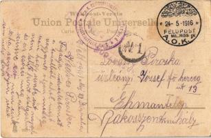 1916 Jaffa (Tel-Aviv),Tabithabrunnen / Fontaine de Tabitha / Tabitha's Well + Feldpost (EB)