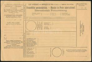 ~1890 Használatlan Nemzetközi Postautalvány