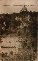1929 Pomáz, Margitliget, Lourdes-i Mária kápolna és barlang. Pomázi fogyasztási szövetkezet kiadása ...