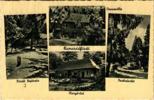 Homoródfürdő, Homoród-fürdő, Baile Homorod; Fürdő kápolna, Orvos villa, Margit lak, Park / spa, chap...