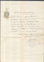 1885 Rosenbaum Gerzson tállyai főrabbi aláírása okiraton