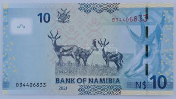 Namíbia 2021. 10N$ "B34406833" T:UNC
Namibia 2021. 10 Dollars "B34406833" C:UNC...