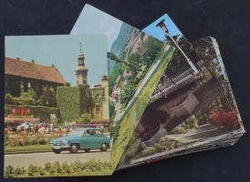 100 db MODERN színes magyar város képeslap / 100 modern coloured Hungarian town postcards