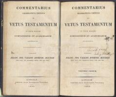 1835 Ótestamentum magyarázata, latin nyelven az eredeti héber szövegből, jó állapotban