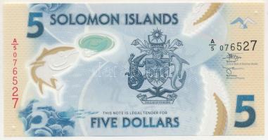 Salamon-szigetek DN(2022) 5$ "A/5 076527" T:UNC
Solomon Islands ND(2022) 5 Dollars "...