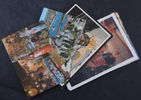 100 db MODERN színes külföldi város képeslap / 100 modern coloured foreign town postcards