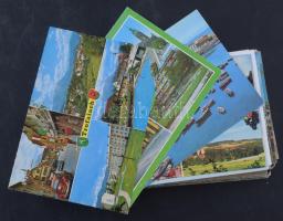100 db MODERN színes külföldi város képeslap / 100 modern coloured foreign town postcards