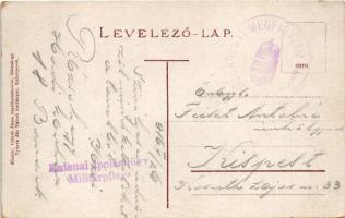 1916 Rózsahegy, Ruzomberok; vasútállomás. Valuch János kiadása / railway station + "Rózsahegyi ...