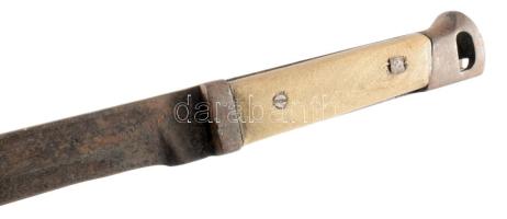 Mannlicher M1895 bajonett, hiányos (hárítóvas nélkül), h: 35,5 cm