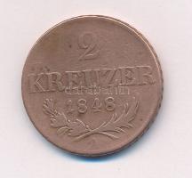 Ausztria 1848A 2kr Cu T:VF 
Austria 1848A 2 Kreuzers Cu C:VF 
Krause KM#2188