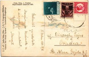 1934 Erdélyi-középhegység, Muntii Apuseni; Vederea din Muntii Apuseni. S. C. a T. Sectia Sebes Alba ...