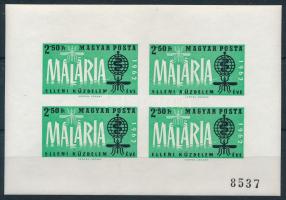 1962 Malária elleni küzdelem vágott kisív (7.000)