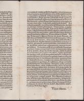 1735 XII. Kelemen pápa körlevele, latin nyelven, az utolsó oldalon kézzel írt hitelesítő feljegyzéss...