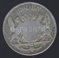 Német Államok / Baden 1844. 3Kr Ag T:3+