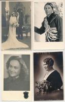 61 db RÉGI vegyes családi fotó és képeslap / 61 pre-1945 mixed family photos and postcards