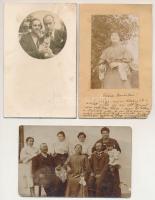 61 db RÉGI vegyes családi fotó és képeslap / 61 pre-1945 mixed family photos and postcards