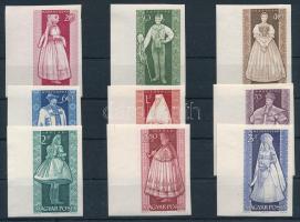 1963 Népviseletek (II.) ívszéli vágott sor (10.000)