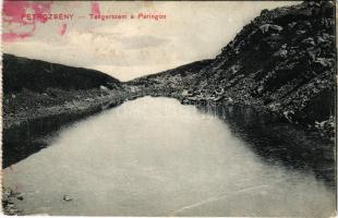 Petrozsény, Petroseni, Petrosani; Tengerszem a Paringon. Herz Henrik kiadása / lake (fa)