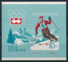 1964 Téli Olimpia (II.) - Innsbruck vágott blokk (6.000)
