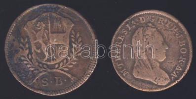 Ausztria és tartományai 1780W 1/2Kr + 1799. 1Kr (Salzburg) T:3