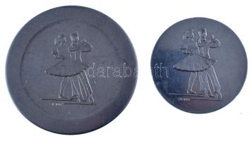 1970 k. "Úttörő formációs bemutató - Békéscsaba" kétoldalas Al emlékérem (68mm) + Al emlék...