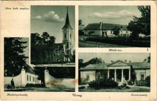 1938 Verseg, Római katolikus templom, Hősök tere, Majthényi kastély, Zoltán kastély (fl)