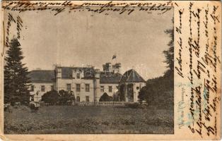 1901 Vép (Vas), Gróf Erdődy kastély, vár (fl)