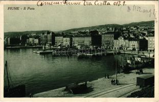 1932 Fiume, Rijeka; Il Porto / port (EK)