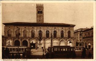 1928 Bologna, Palazzo Podesta / palace, tram, bar (EB)