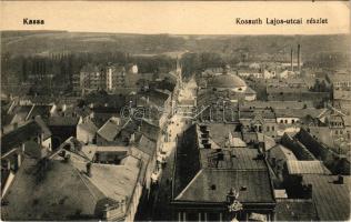 1915 Kassa, Kosice; Kossuth Lajos utcai részlet, látkép. Nyulászi Béla kiadása / street view + &quot...
