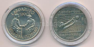 1988. 100Ft Cu-Ni-Zn "Labdarúgó Európa-bajnokság" kapszulában + 1989. 100Ft Cu-Ni-Zn &quot...